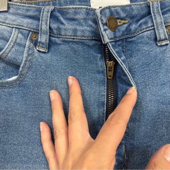 Rolla’s Blue High Rise Skinny Jeans Womens 28 Distressed Eastcoast Ankle Stretch - Picture 5 of 13